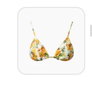 Onea yellow bikini top M NWT